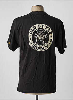 T-shirt coupe droite manches courtes noir DAYTONA homme