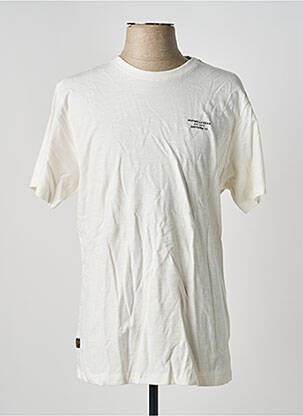 T-shirt coupe cintrée manches courtes blanc DAYTONA homme