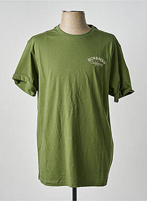 T-shirt coupe droite manches courtes vert IRON AND RESIN homme