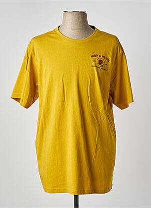 T-shirt coupe droite manches courtes jaune IRON AND RESIN homme