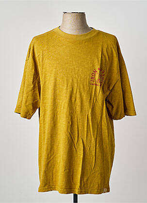 T-shirt coupe droite manches courtes jaune IRON AND RESIN homme