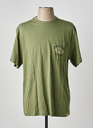 T-shirt coupe droite manches courtes vert IRON AND RESIN homme