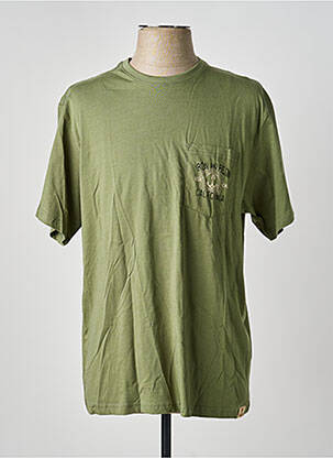 T-shirt coupe droite manches courtes vert IRON AND RESIN homme