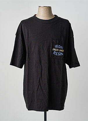 T-shirt coupe droite manches courtes noir IRON AND RESIN homme