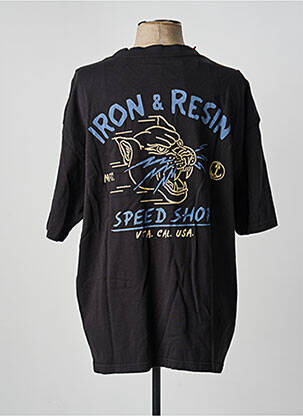 T-shirt coupe droite manches courtes noir IRON AND RESIN homme