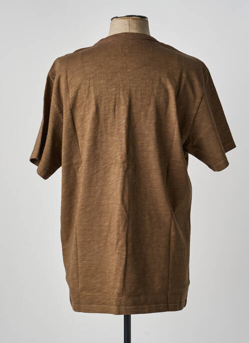 T-shirt coupe droite manches courtes marron IRON AND RESIN homme