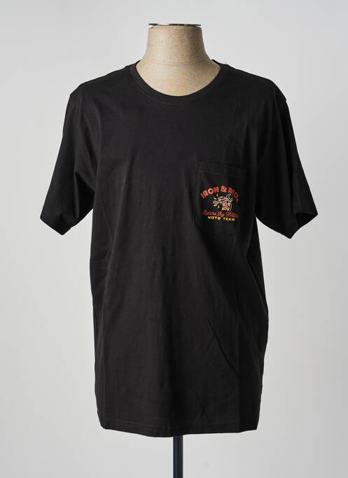 T-shirt coupe droite manches courtes noir IRON AND RESIN homme