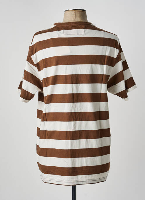 T-shirt coupe droite manches courtes marron IRON AND RESIN homme