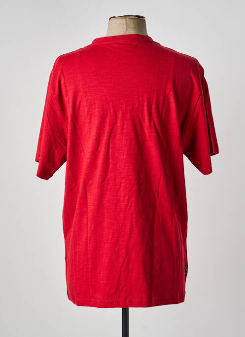 T-shirt coupe droite manches courtes rouge DAYTONA homme