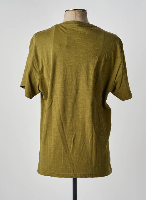 T-shirt broderie manches courtes vert DAYTONA homme