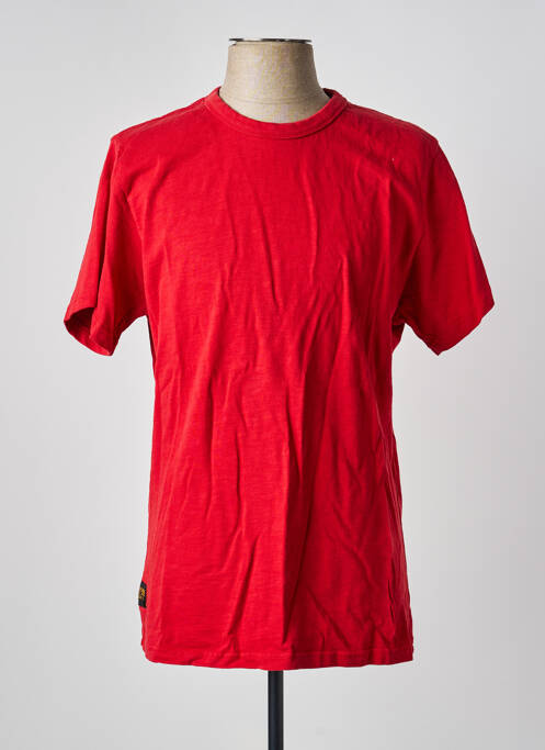 T-shirt coupe droite manches courtes rouge DAYTONA homme