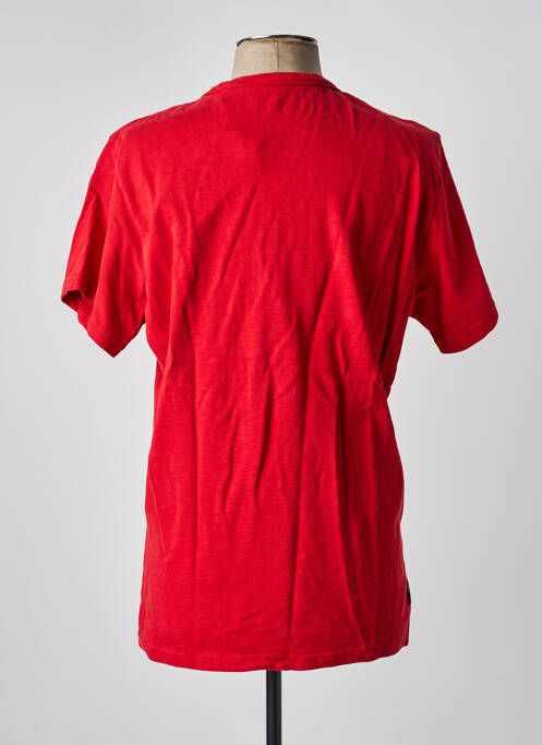 T-shirt coupe droite manches courtes rouge DAYTONA homme