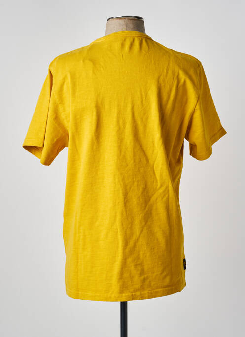 T-shirt coupe droite manches courtes jaune DAYTONA homme