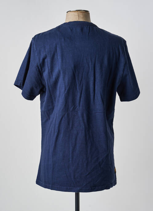 T-shirt coupe droite manches courtes bleu DAYTONA homme