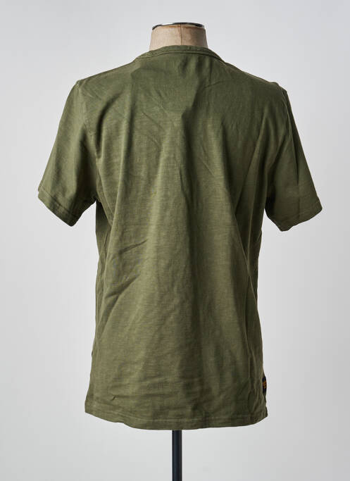 T-shirt coupe droite manches courtes vert fonce DAYTONA homme