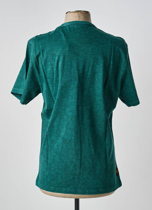T-shirt coupe droite manches courtes vert clair DAYTONA homme