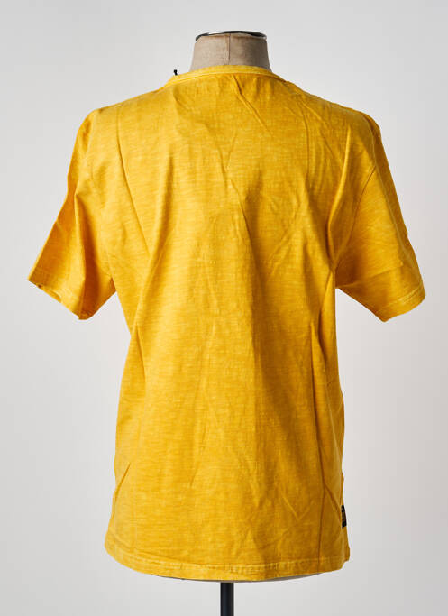 T-shirt coupe droite manches courtes jaune clair DAYTONA homme
