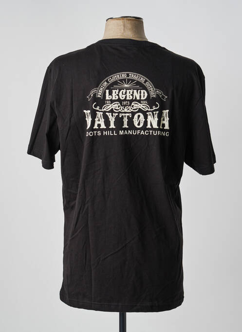 T-shirt coupe cintrée manches courtes noir DAYTONA homme