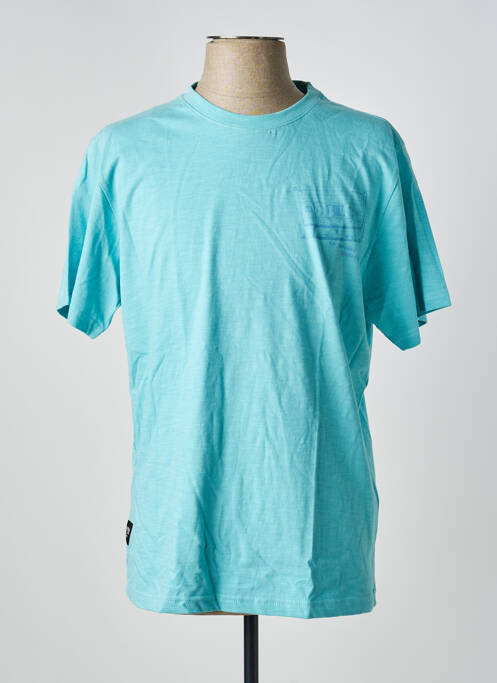T-shirt coupe droite manches courtes bleu DAYTONA homme