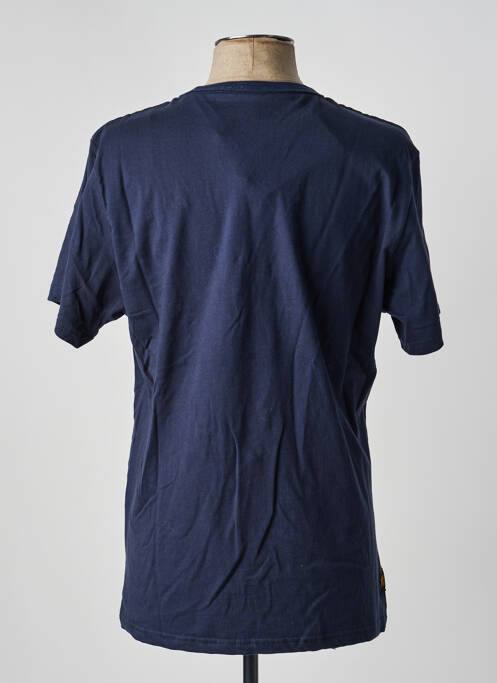T-shirt coupe droite manches courtes bleu DAYTONA homme
