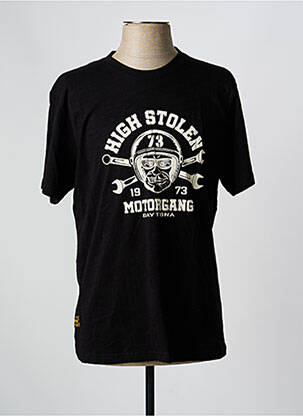 T-shirt stretch manches courtes noir DAYTONA homme