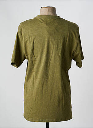 T-shirt tissage chiné manches courtes vert DAYTONA homme