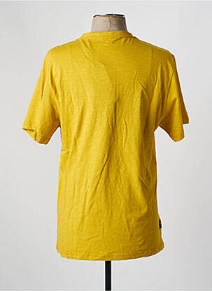 T-shirt tissage chiné manches courtes jaune DAYTONA homme