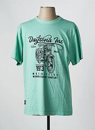 T-shirt stretch manches courtes vert clair DAYTONA homme