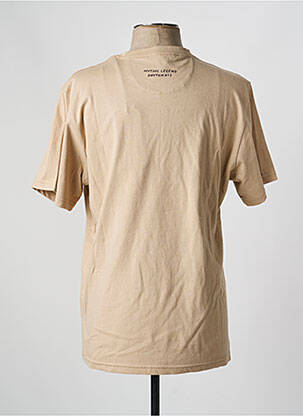 T-shirt coupe droite manches courtes beige DAYTONA homme