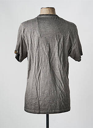 T-shirt stretch manches courtes gris DAYTONA homme