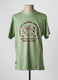 T-shirt coupe droite manches courtes vert DAYTONA homme
