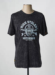 T-shirt stretch manches courtes noir DAYTONA homme