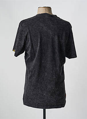 T-shirt stretch manches courtes noir DAYTONA homme
