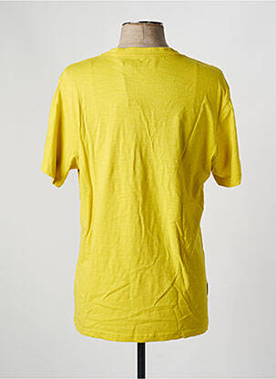 T-shirt coupe droite manches courtes jaune DAYTONA homme