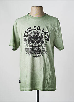 T-shirt stretch manches courtes vert DAYTONA homme