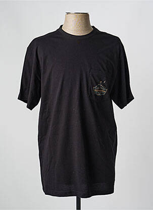 T-shirt stretch manches courtes noir IRON AND RESIN homme