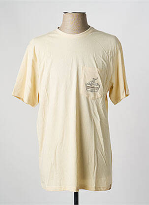 T-shirt stretch manches courtes beige IRON AND RESIN homme