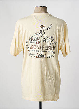 T-shirt stretch manches courtes beige IRON AND RESIN homme