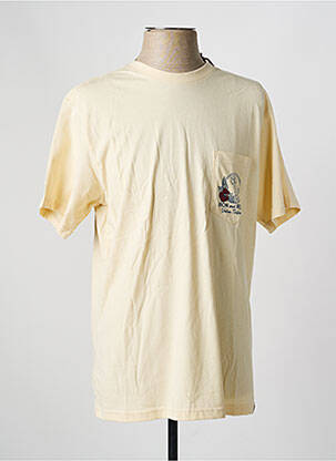 T-shirt stretch manches courtes beige IRON AND RESIN homme