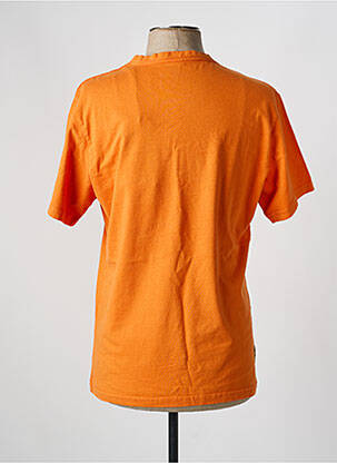T-shirt coupe droite manches courtes orange DAYTONA homme