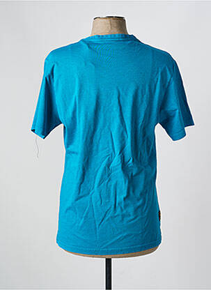T-shirt coupe droite manches courtes bleu DAYTONA homme