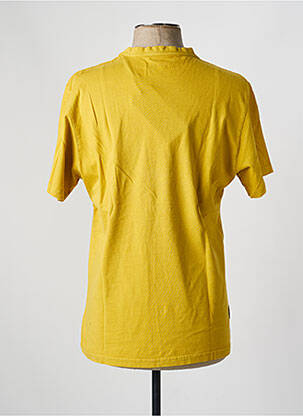 T-shirt coupe droite manches courtes jaune DAYTONA homme
