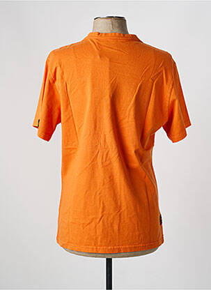 T-shirt coupe droite manches courtes orange DAYTONA homme
