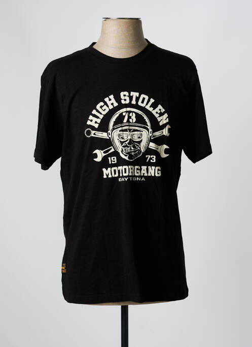 T-shirt stretch manches courtes noir DAYTONA homme