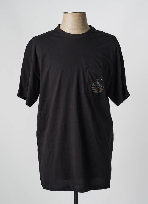 T-shirt stretch manches courtes noir IRON AND RESIN homme