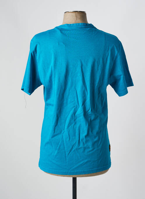 T-shirt coupe droite manches courtes bleu DAYTONA homme