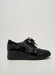 Baskets matière lisse talon plat jusqu'à 3cm noir MEPHISTO femme