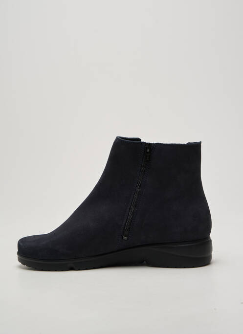Bottines/boots bout rond talon plat jusqu'à 3cm bleu MEPHISTO femme