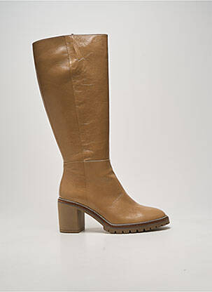 Bottes talon bottier talon de 7 à 9cm beige SOFTWAVES femme