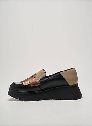 Mocassins bout rond talon de 4 à 6cm noir WONDERS femme